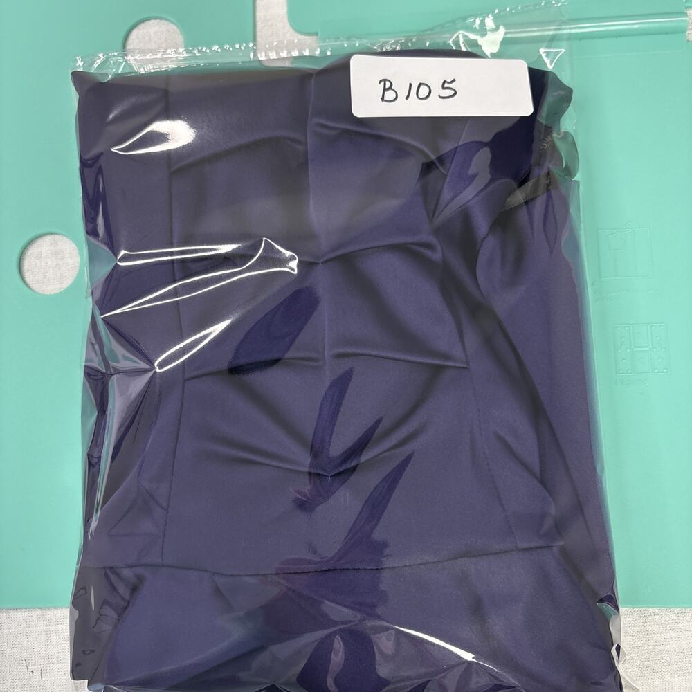 Calvin Klein Royal Purple Dark Romantic Whimsigoth Satin Ruched Stretch Dress 6 - Picture 14 of 14